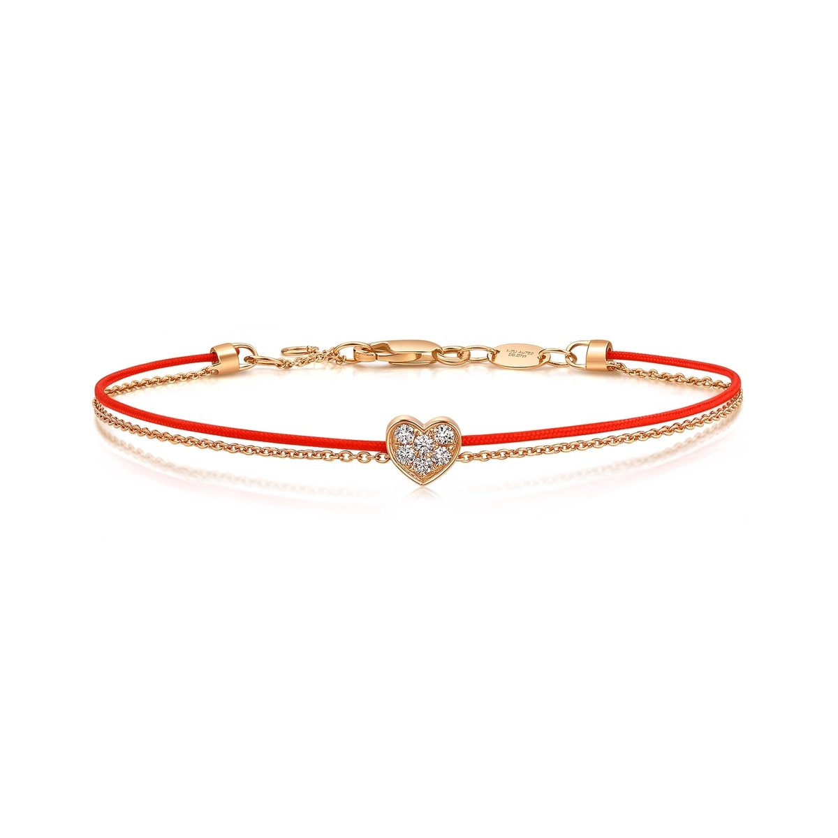 Love Knot' 18K Rose Gold Diamond Bracelet
