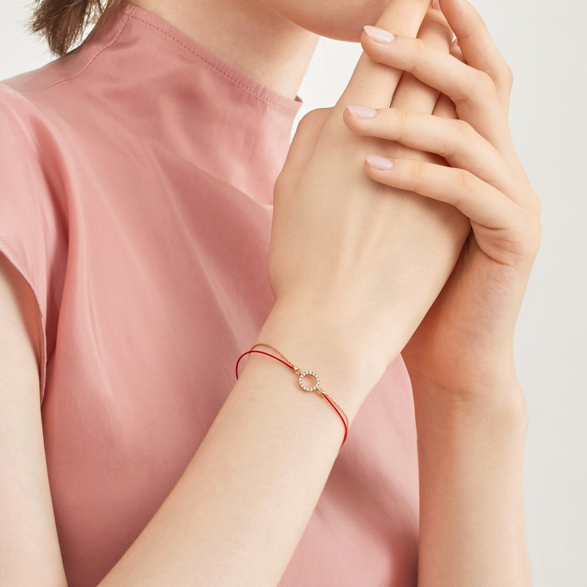 Love Knot' 18K Rose Gold Diamond Bracelet