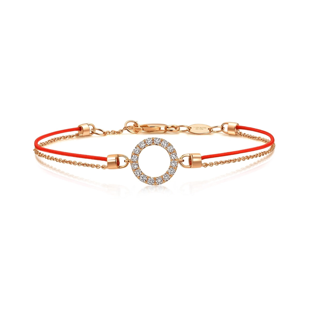 Love Knot' 18K Rose Gold Diamond Bracelet