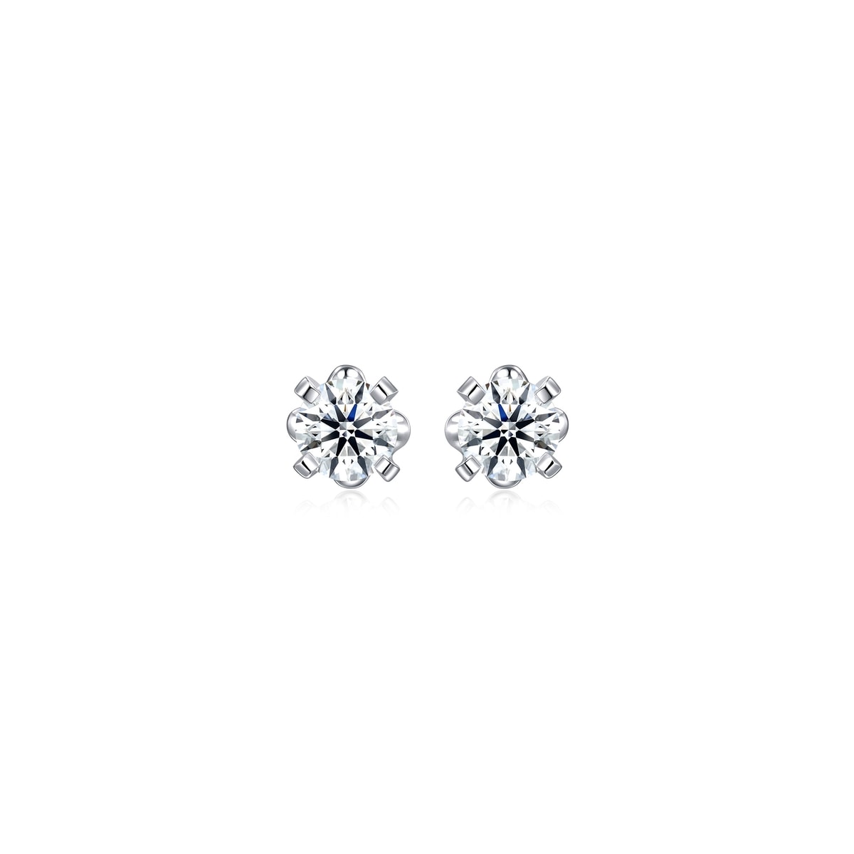 18K/750 Gold (White) Diamond Earrings
