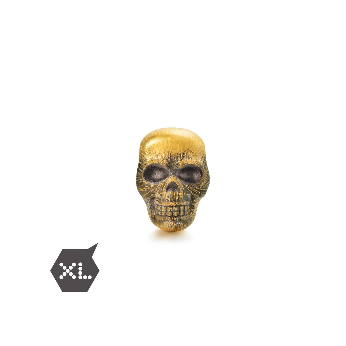 Noir' 999 Gold Skull Charm
