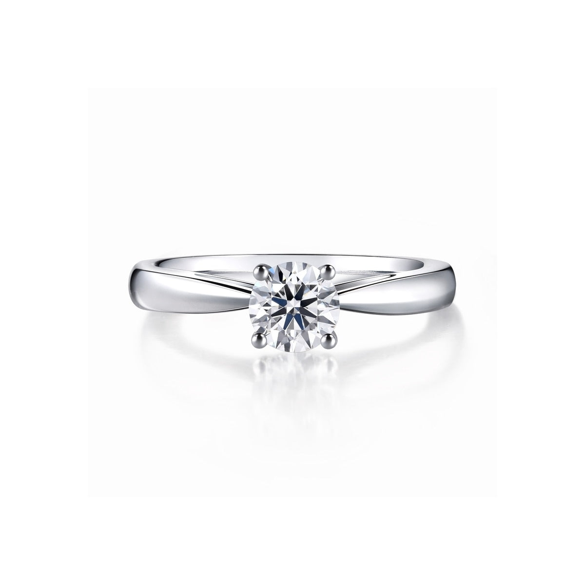 Classic' 900 Platinum Diamond Ring