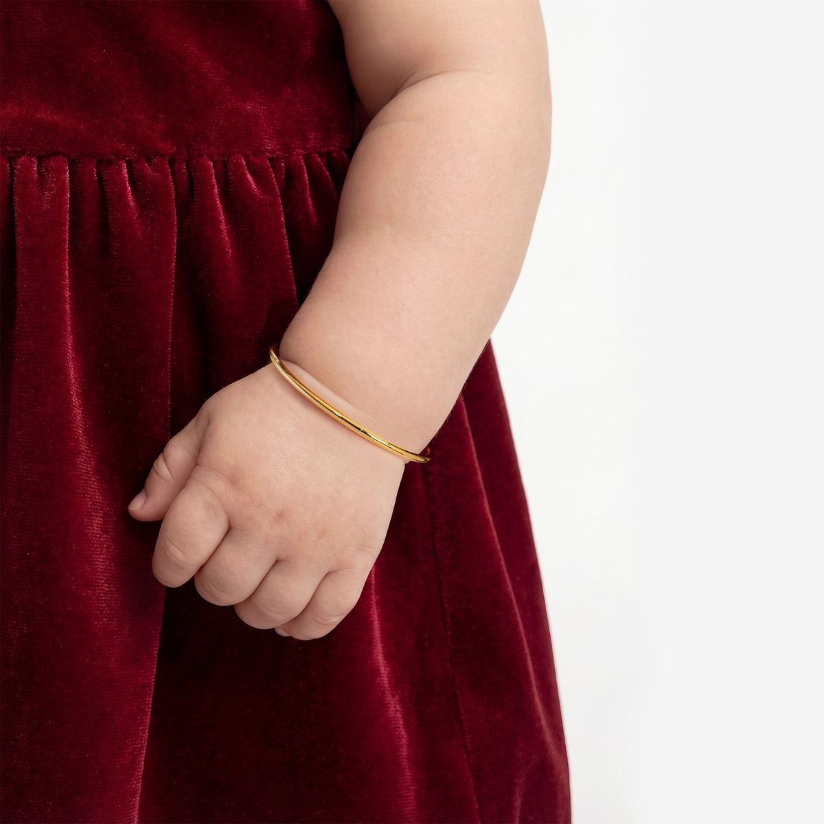 Chinese Gifting Collection 'New Born' 999.9 Gold Baby Bangle