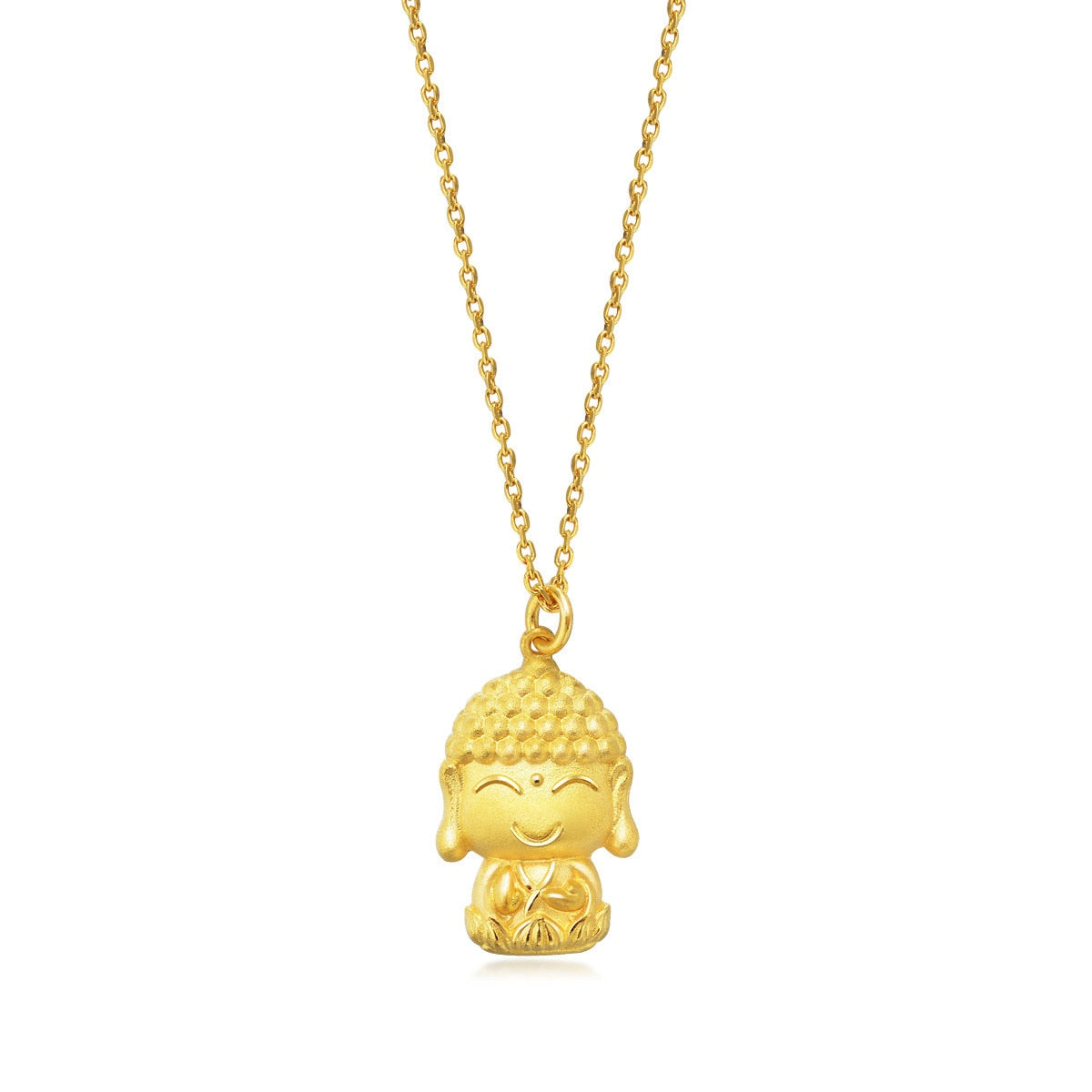 Fate with Buddha' 999.9 Gold Buddha Pendant