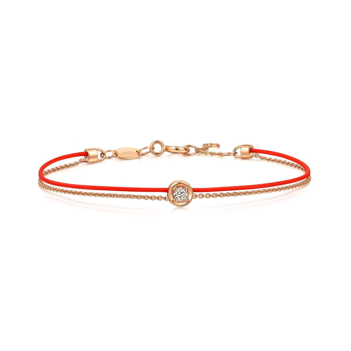 Love Knot' 18K Rose Gold Brown Diamond Bracelet