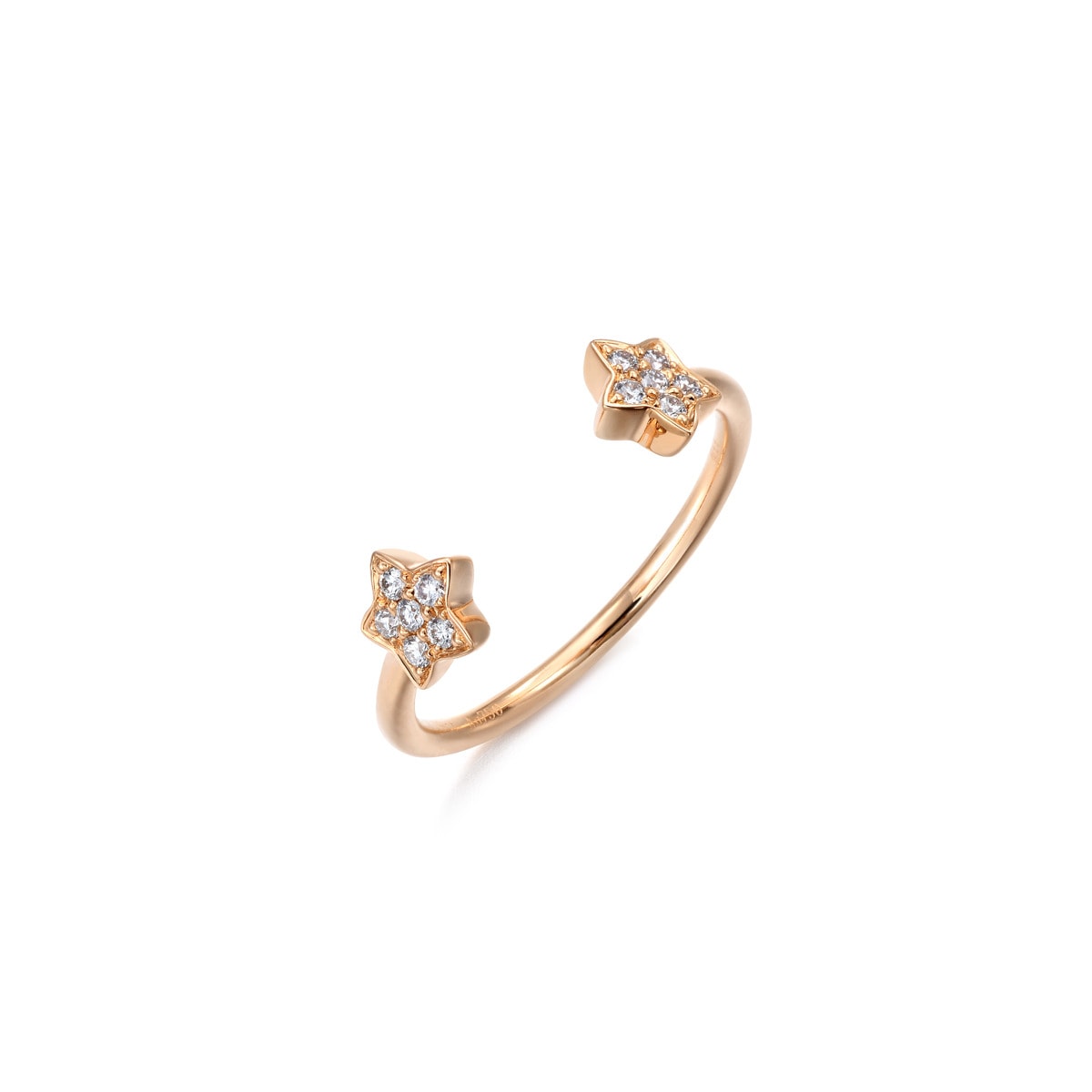 Fingers Play' 18K Rose Gold Diamond Ring