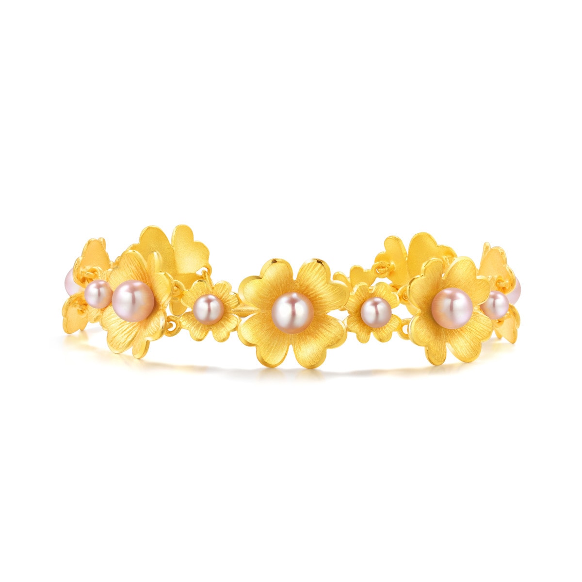 Floral' 999.9 Gold Bracelet
