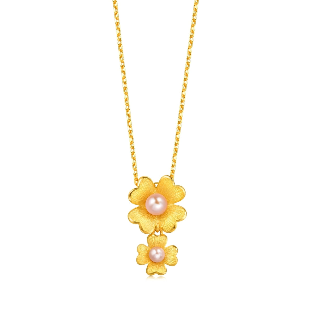 Floral' 999.9 Gold Pendant