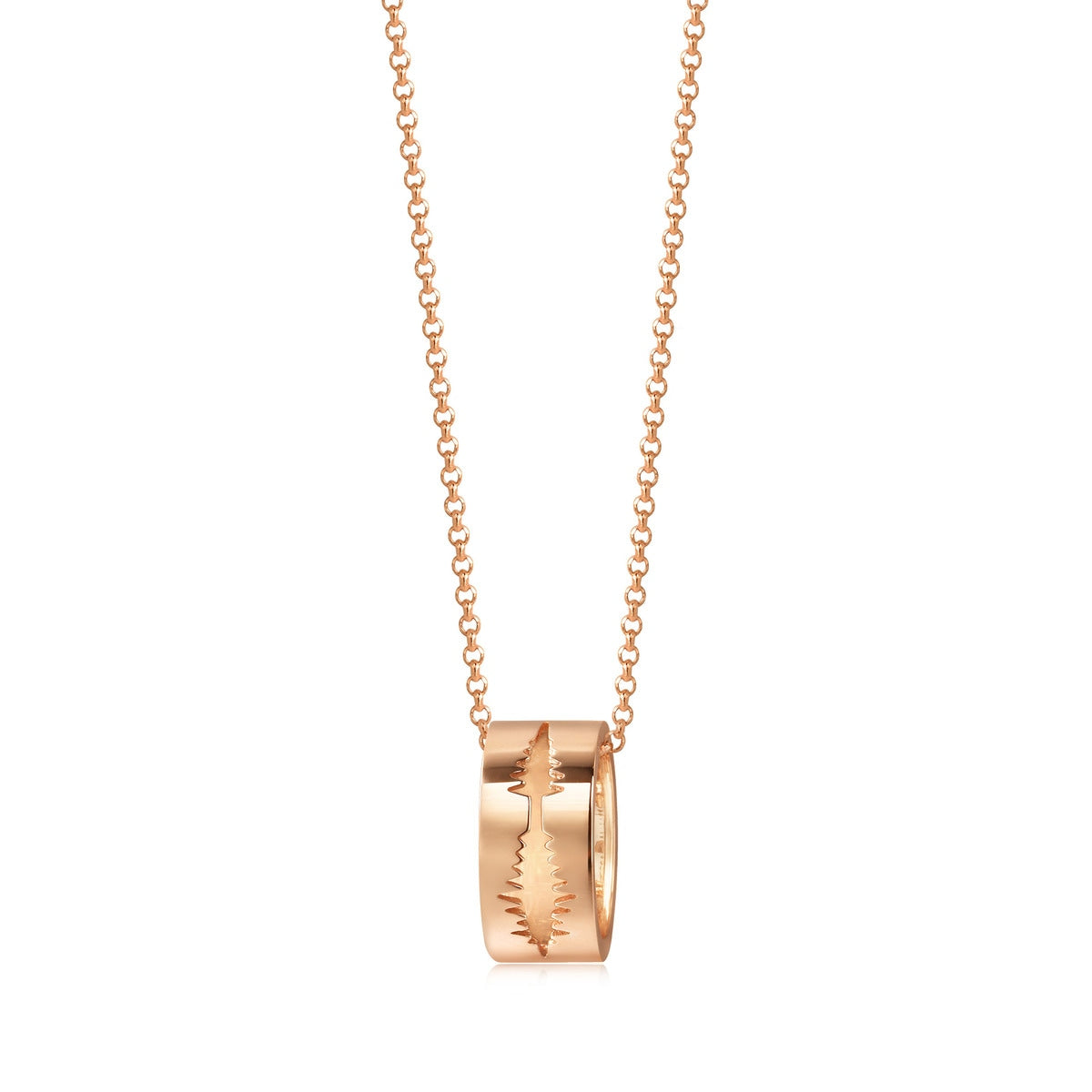 18K Rose Gold Diamond Necklace