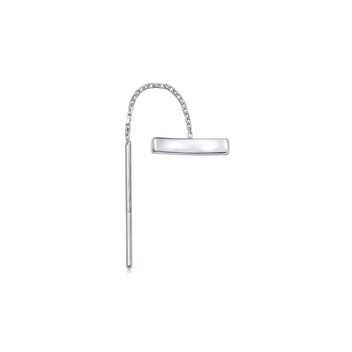 Ear Play' 950 Platinum Single Earring