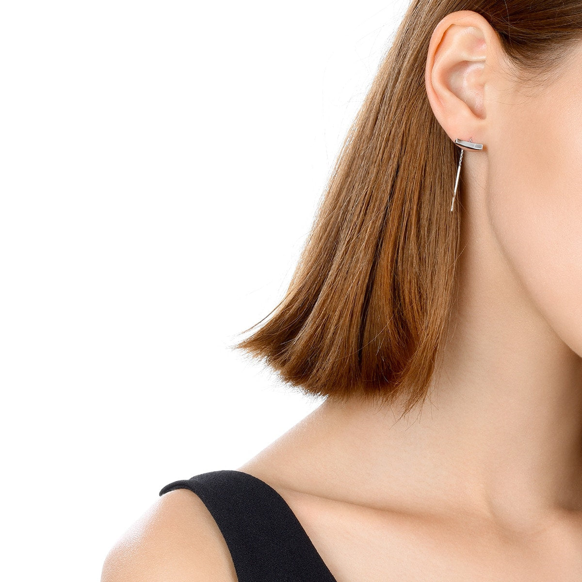 Ear Play' 950 Platinum Single Earring
