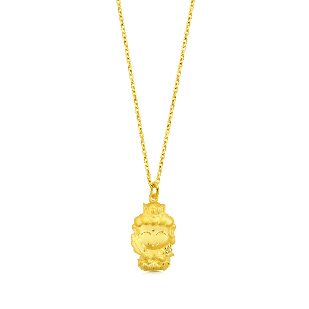 Fate with Buddha' 999.9 Gold Boundless Space Buddha(Ox & Tiger) Pendant