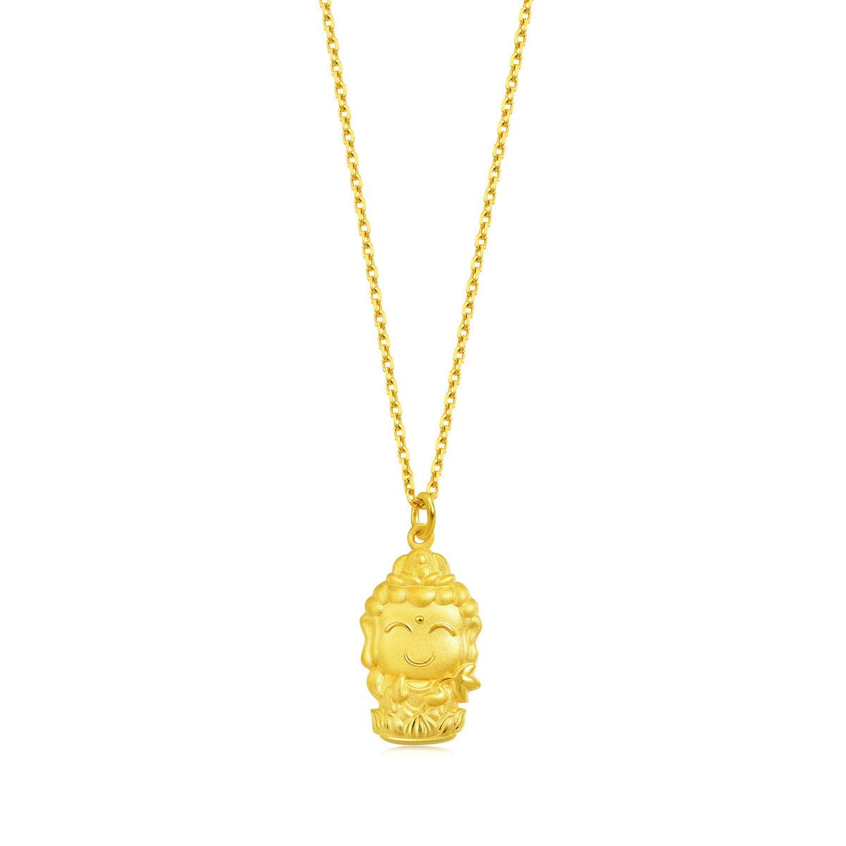 Fate with Buddha' 999.9 Gold Truth Buddha (Dragon & Snake) Pendant