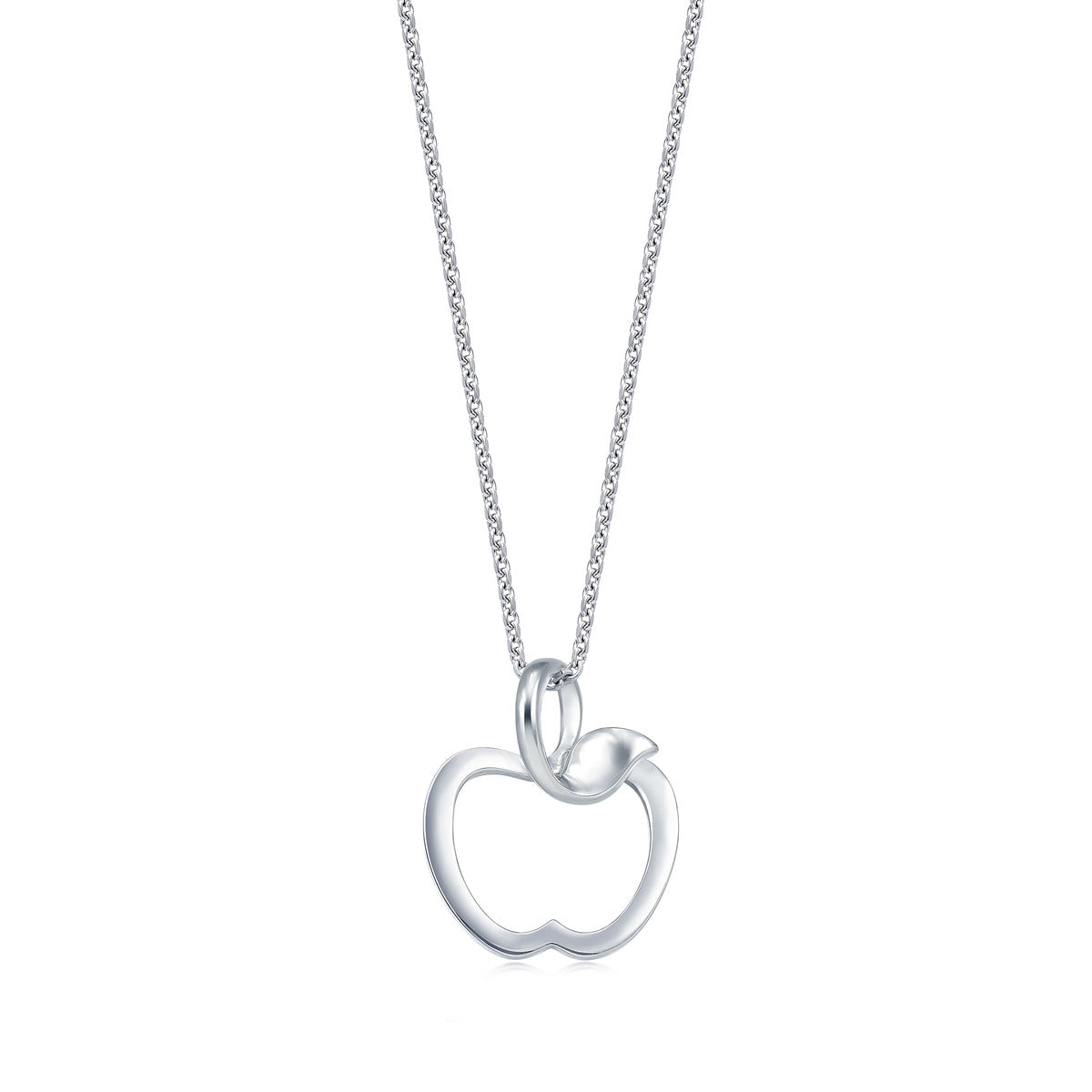 950 Platinum Apple Pendant