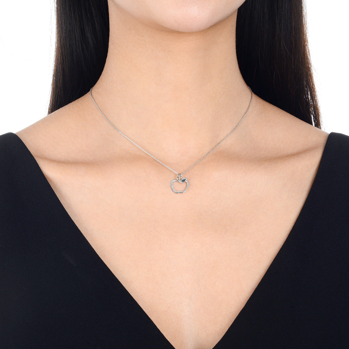 950 Platinum Apple Pendant