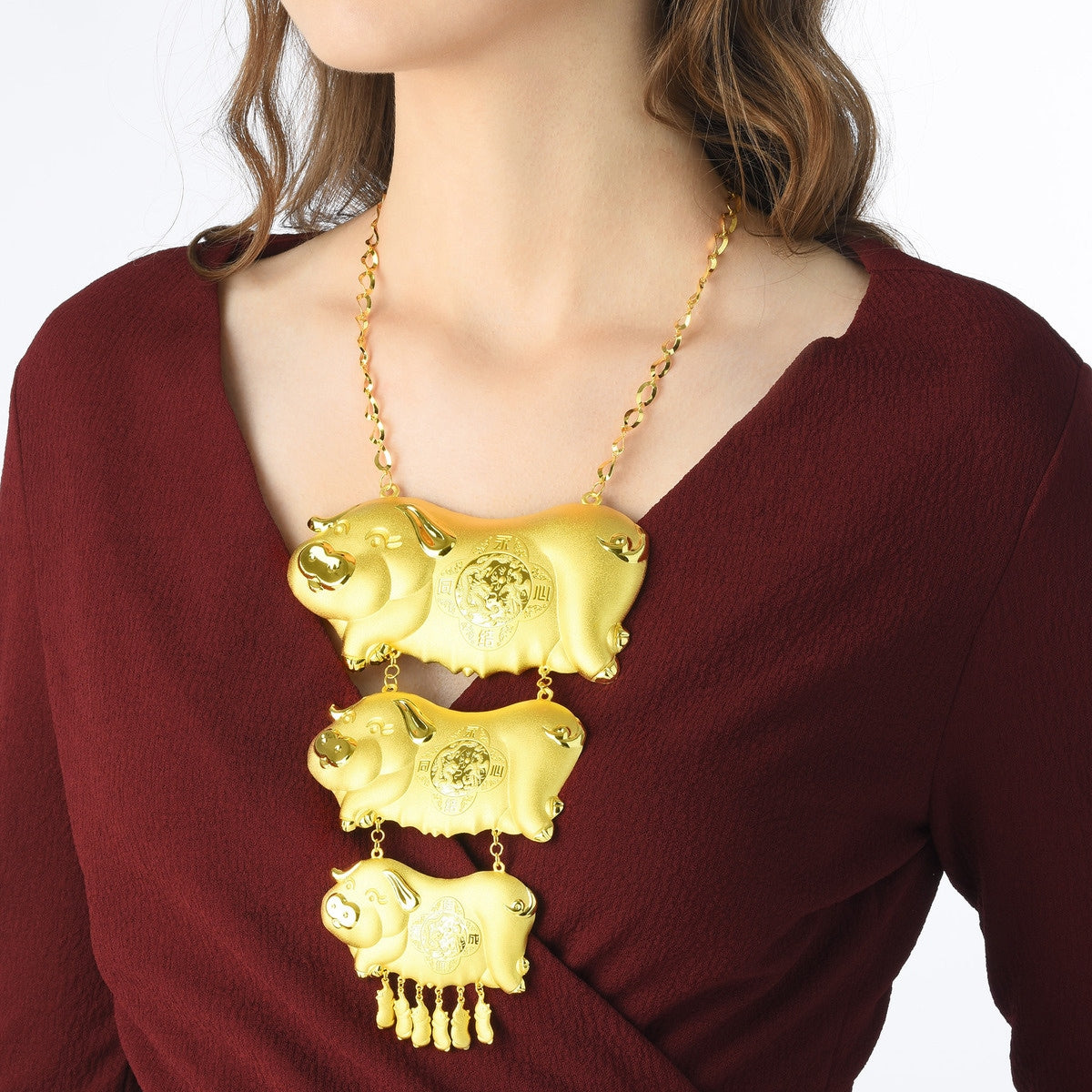 Love Symbol' 999.9 Gold Necklace