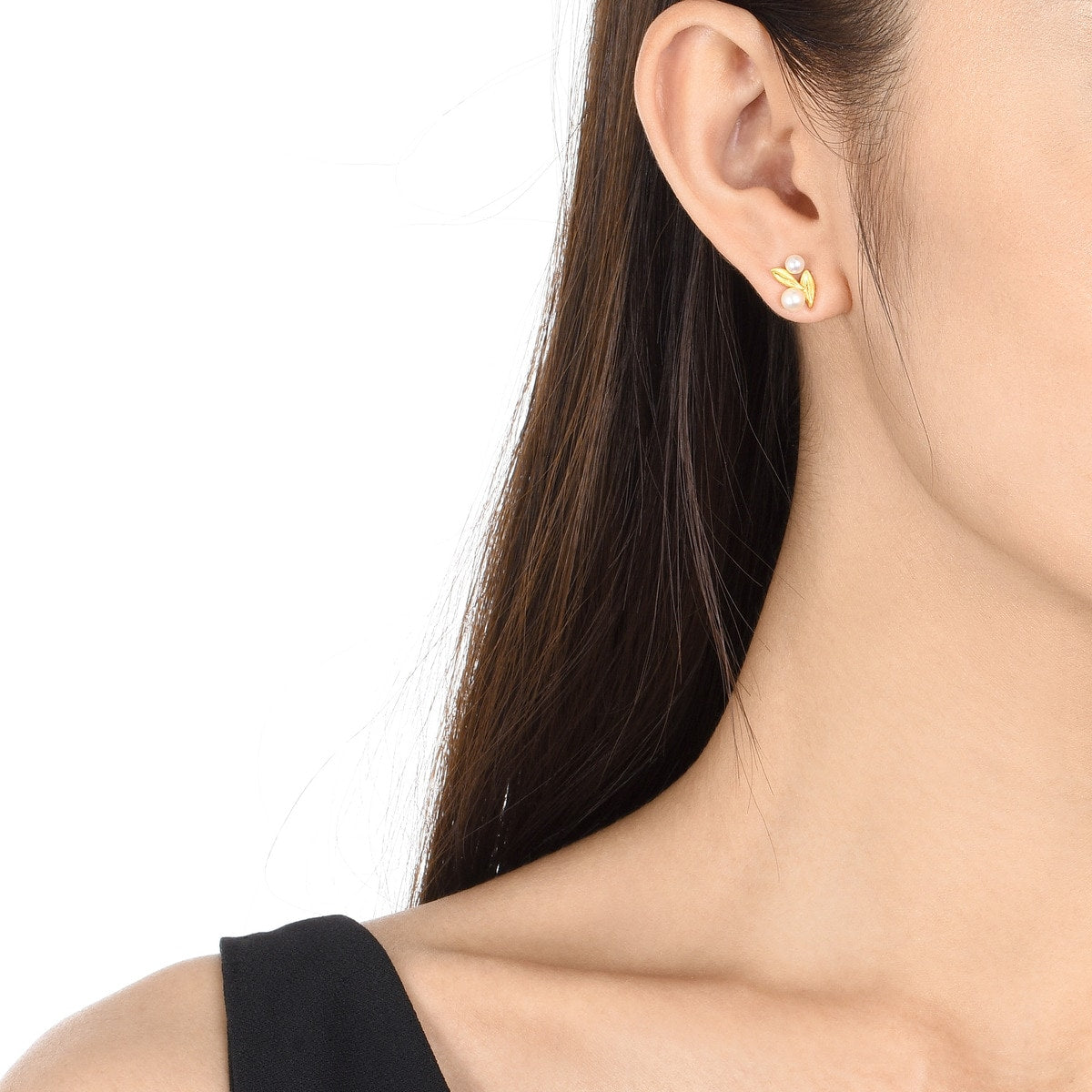 Wishes' 999.9 Gold Pearl Earrings