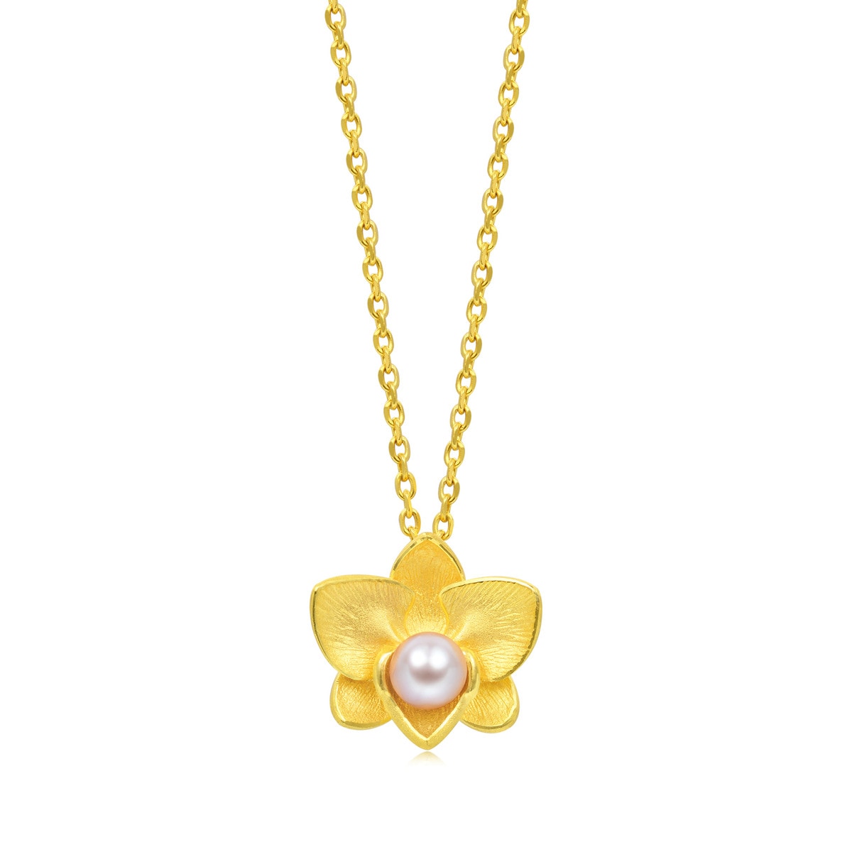 Floral' 999.9 Gold Pendant