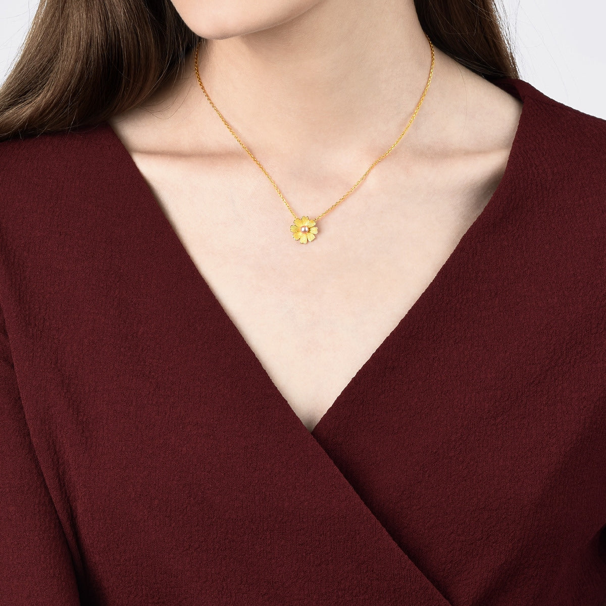 Blossom' 999.9 Gold Pendant