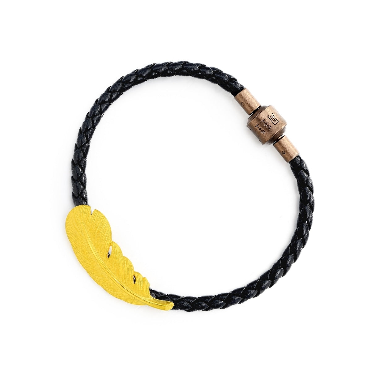 999.9 Gold Feather Bracelet