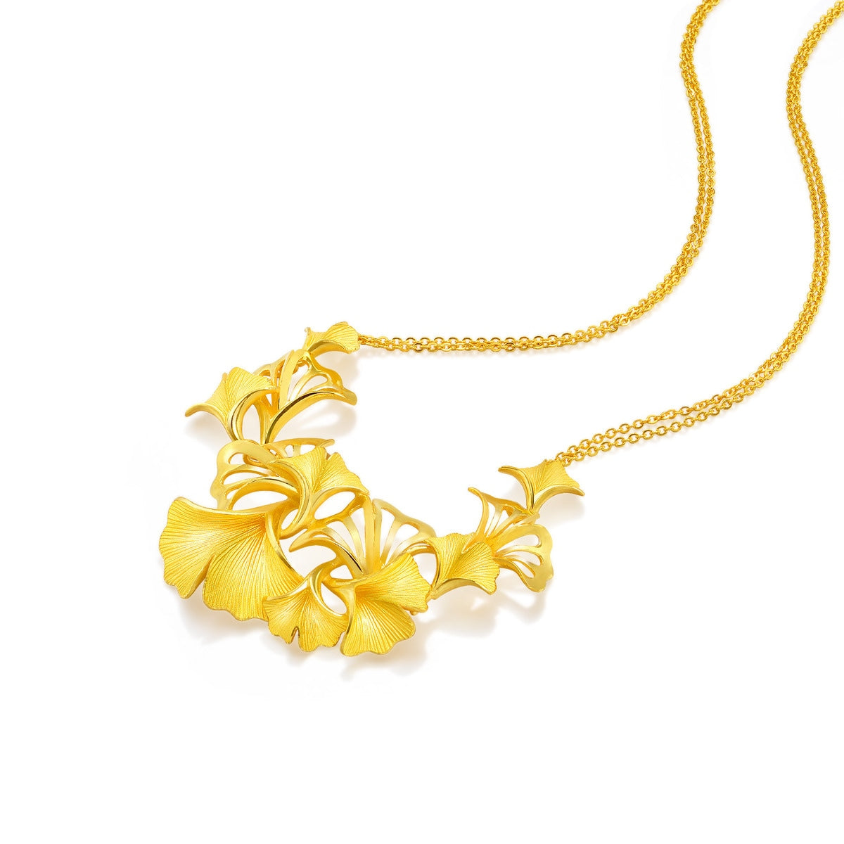 Floral' 999.9 Gold Necklace