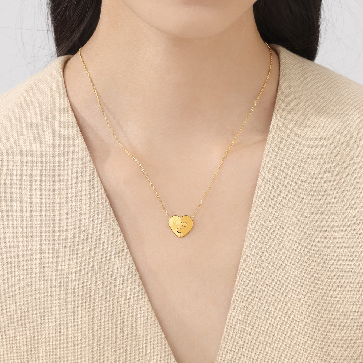 999.9 Gold Puzzles Necklace