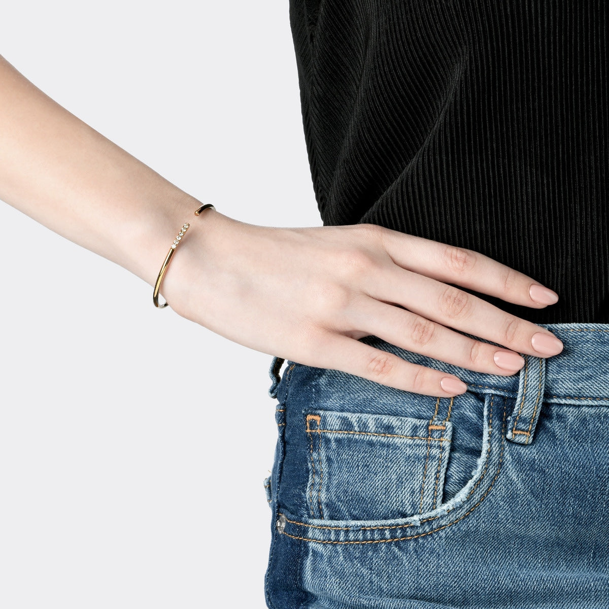 Wrist Play' 18K Brown Gold Diamond Bangle