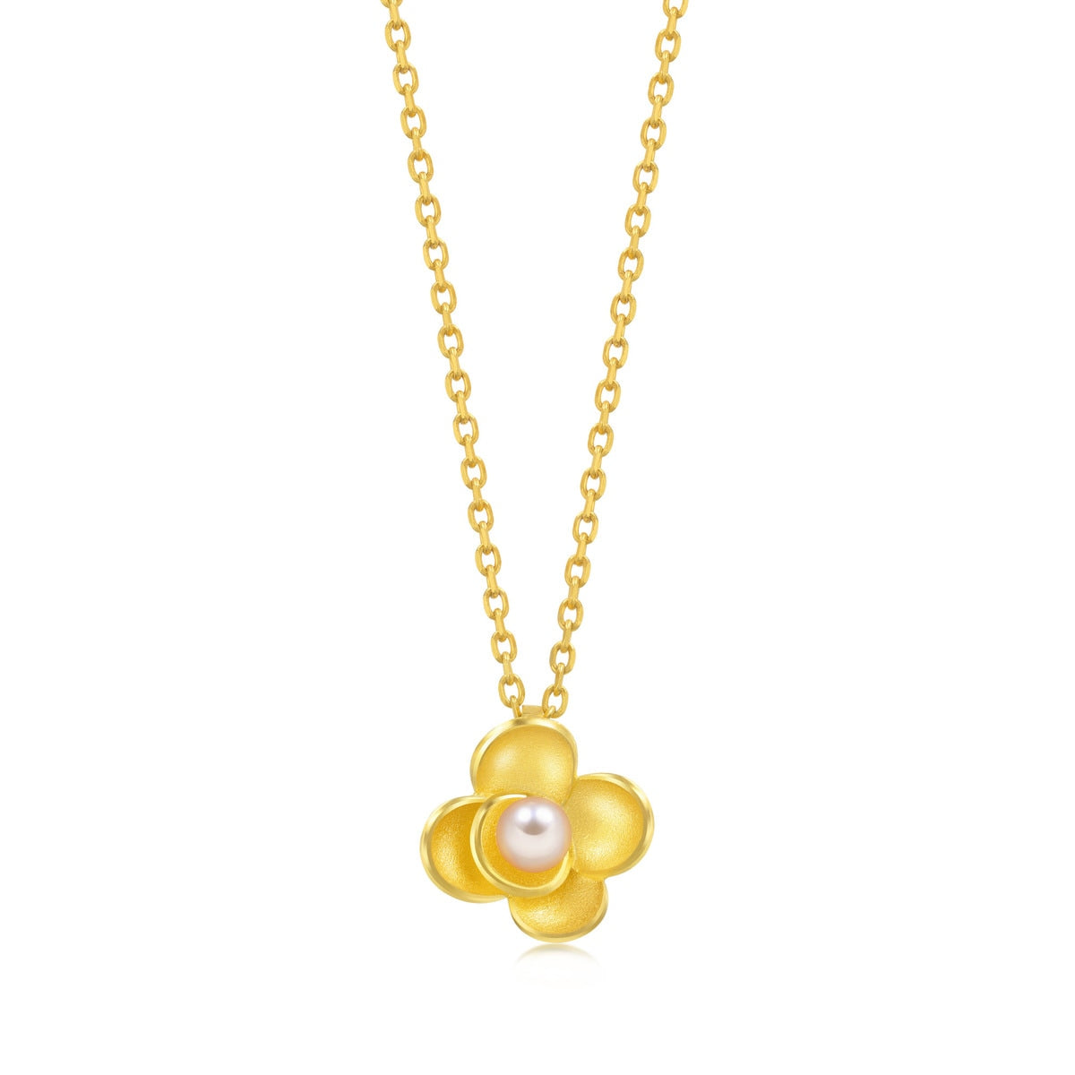 Floral' 999.9 Gold Pendant