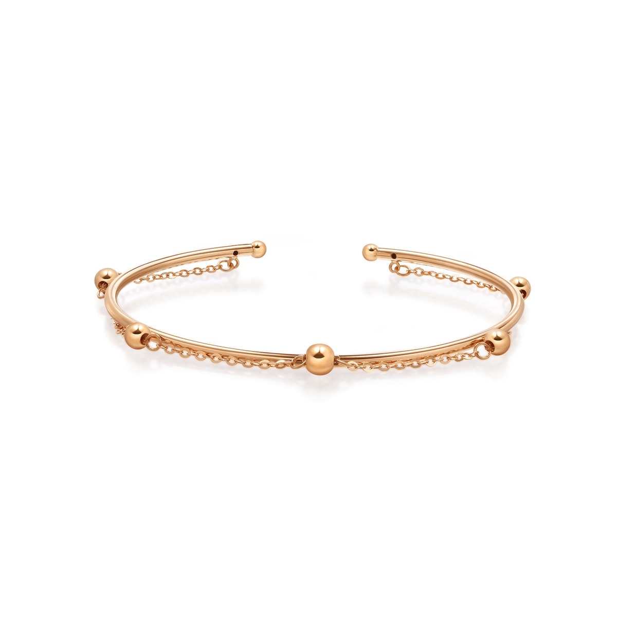 Wrist Play' 18K Red Gold Bangle