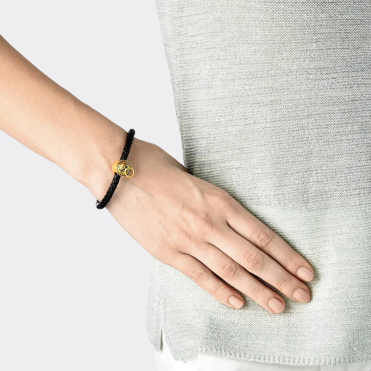 Noir' 999 Gold Lionhead Charm