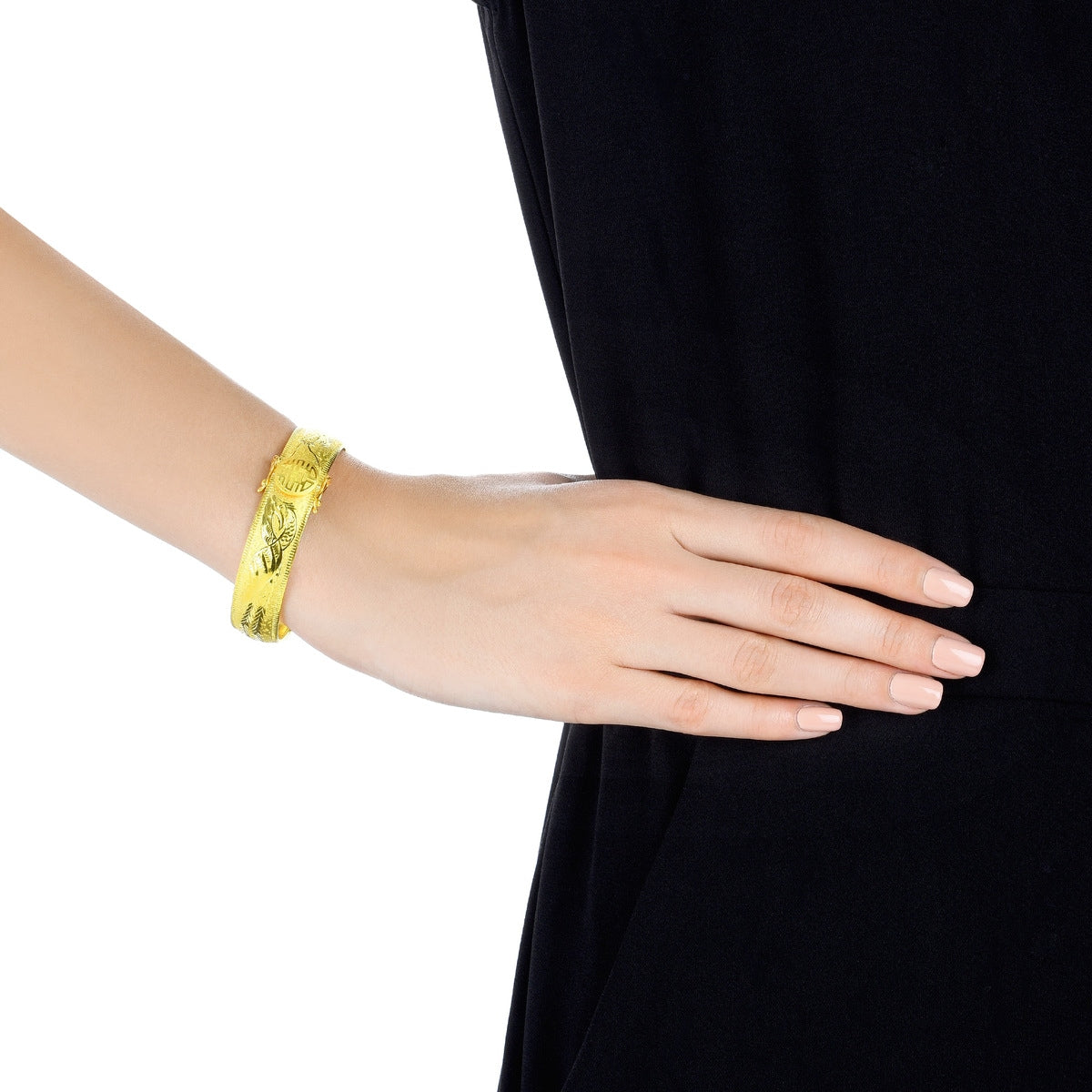 Dragon & Phoenix' 999.9 Gold Bangle