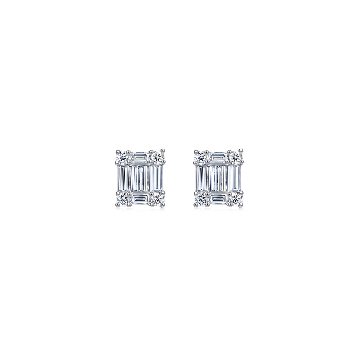 Classics' 18K White Gold Diamond Earrings