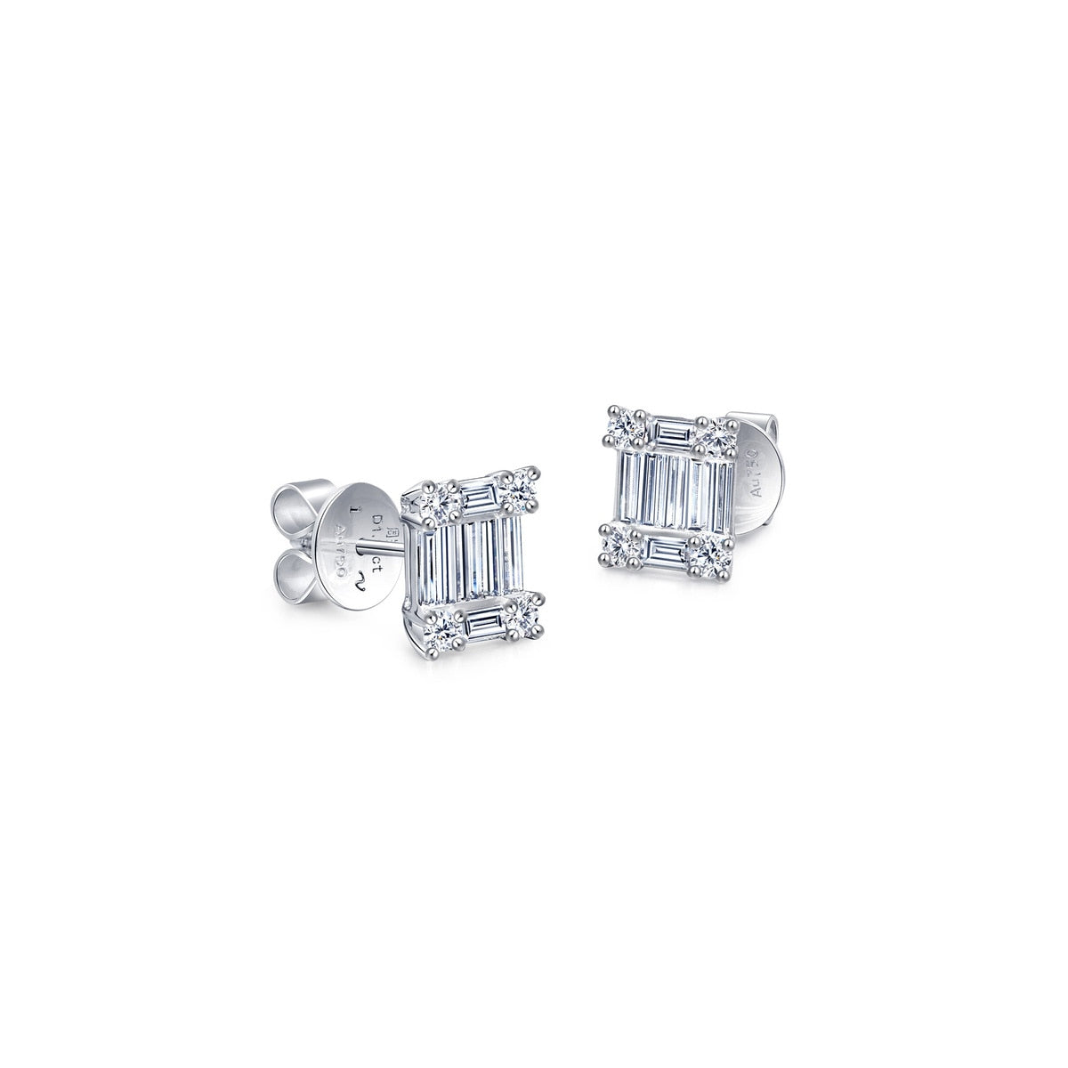 Classics' 18K White Gold Diamond Earrings