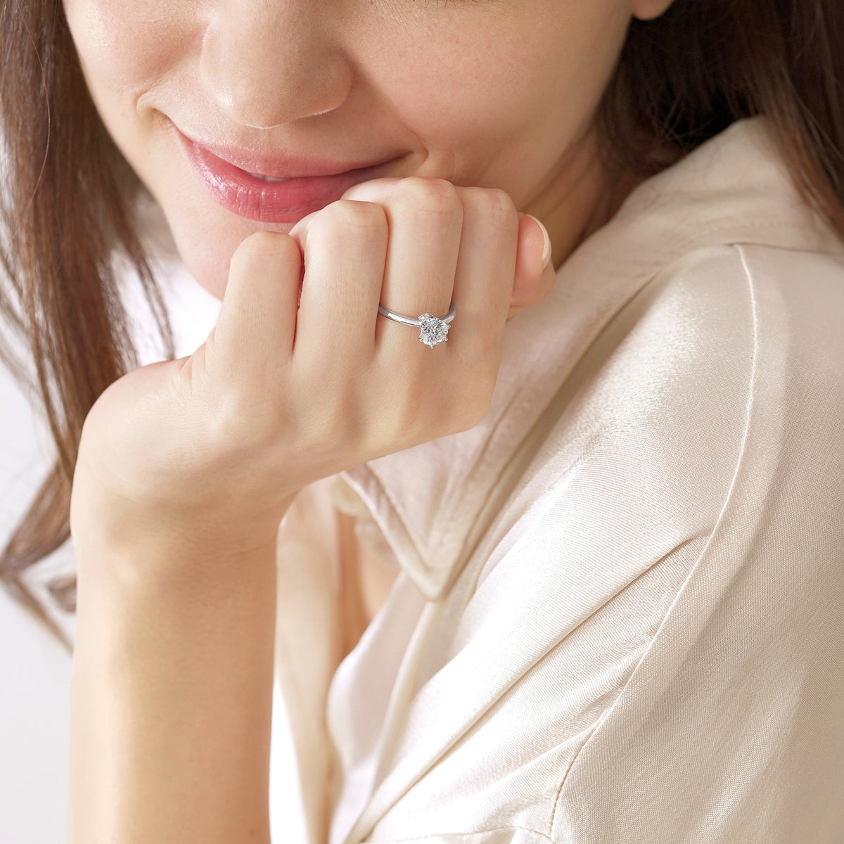 PROMESSA 'Majesty' 18K White Gold Diamond Ring