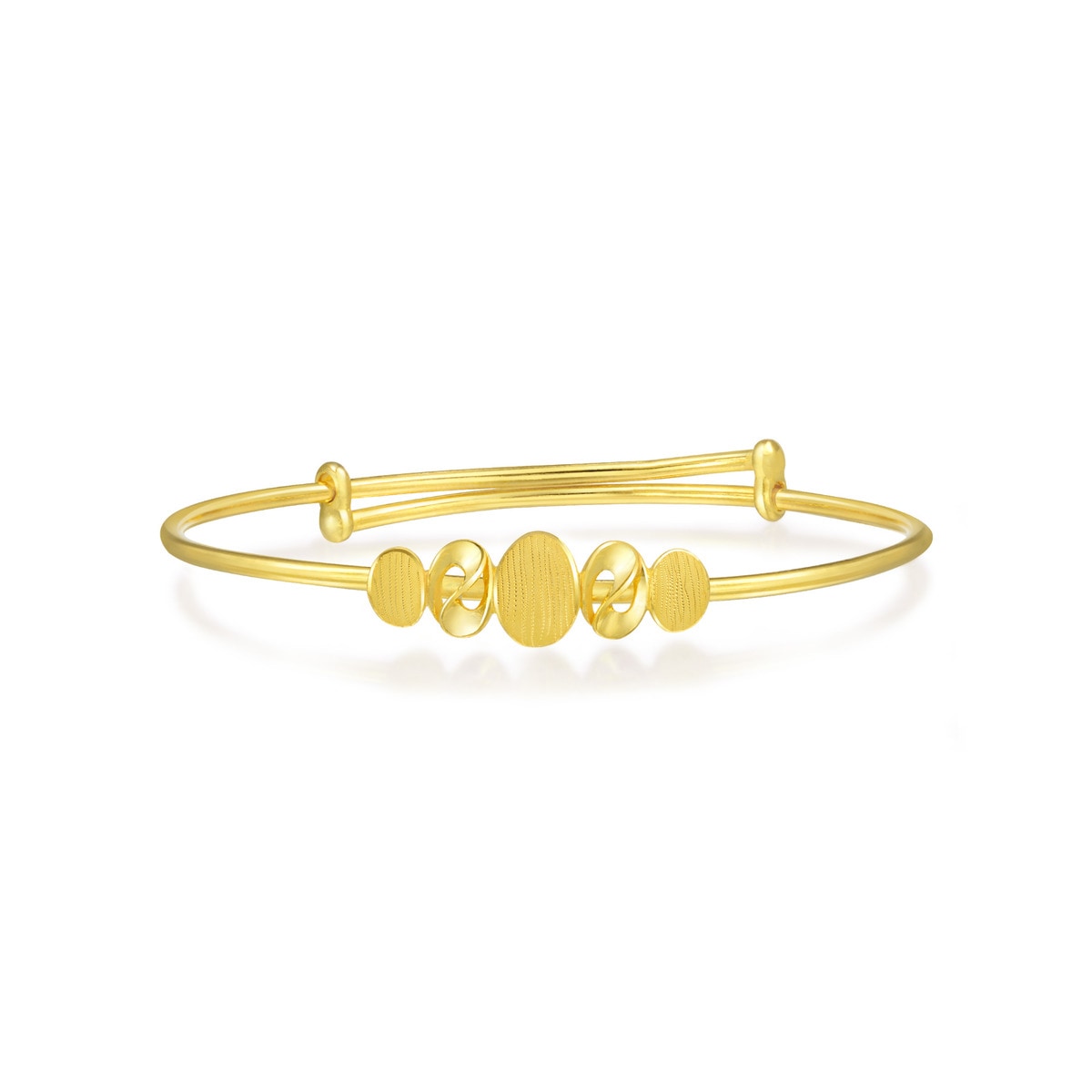 Contemporary' 999.9 Gold Bangle