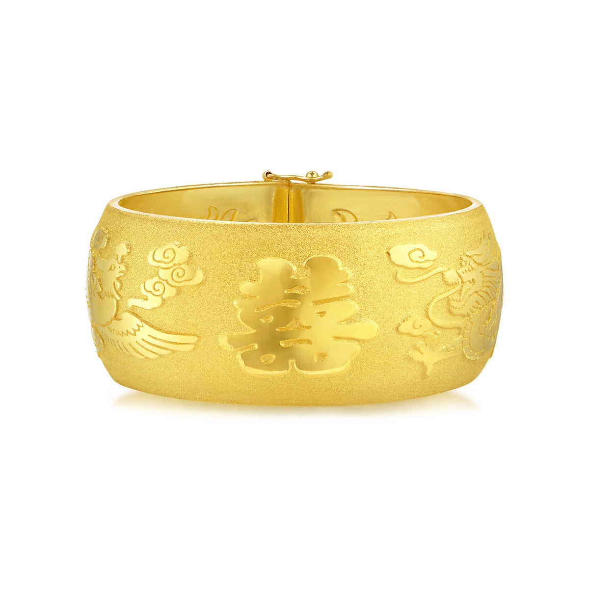 Dragon & Phoenix' 999.9 Gold Bangle