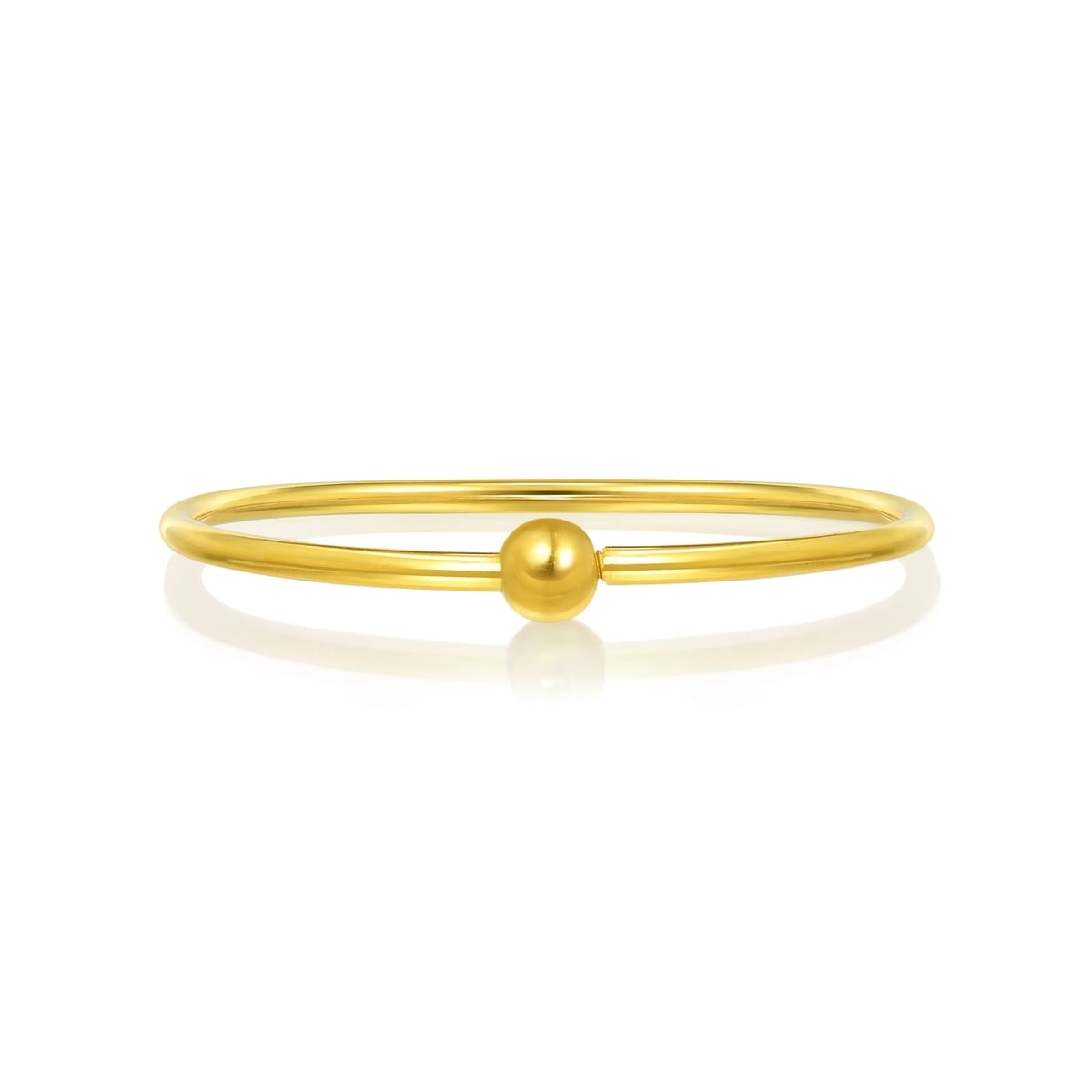 999.9 Gold Polished Bangle