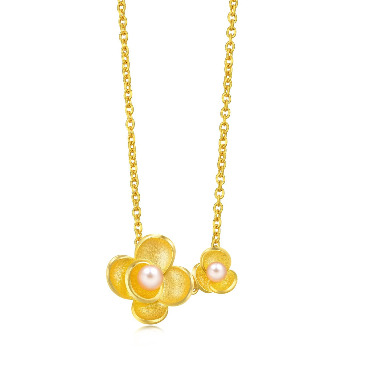 Floral' 999.9 Gold Necklace