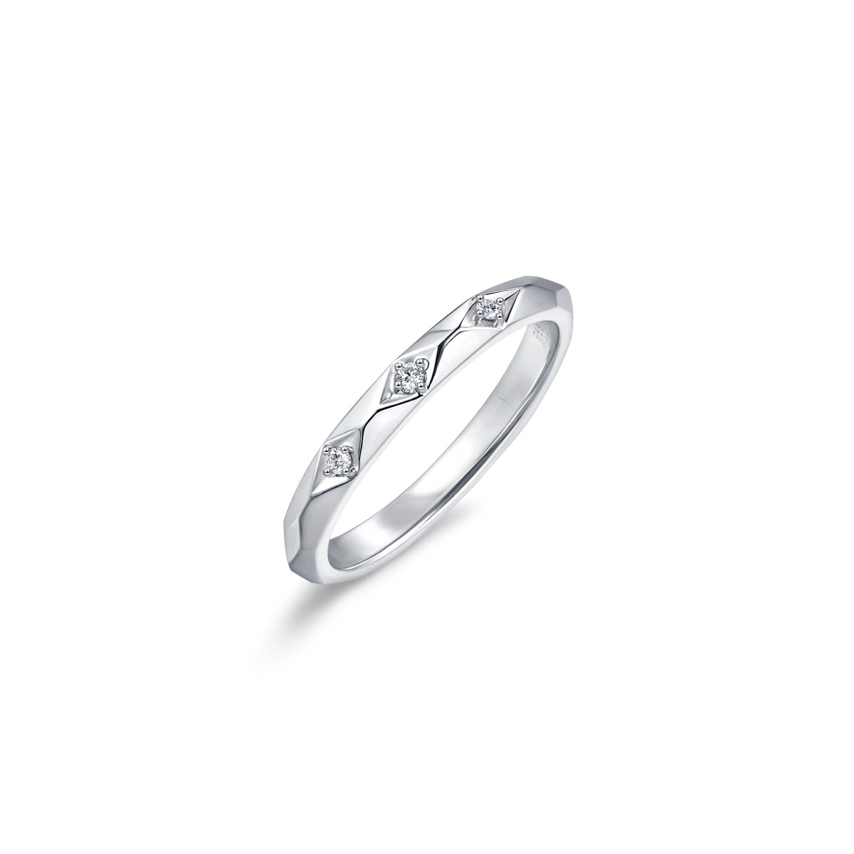 As One' 18K White Gold Diamond Ring