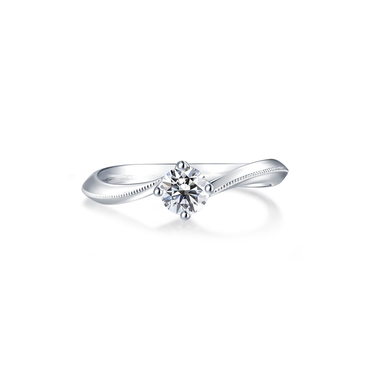 As One' 18K White Gold Diamond Ring