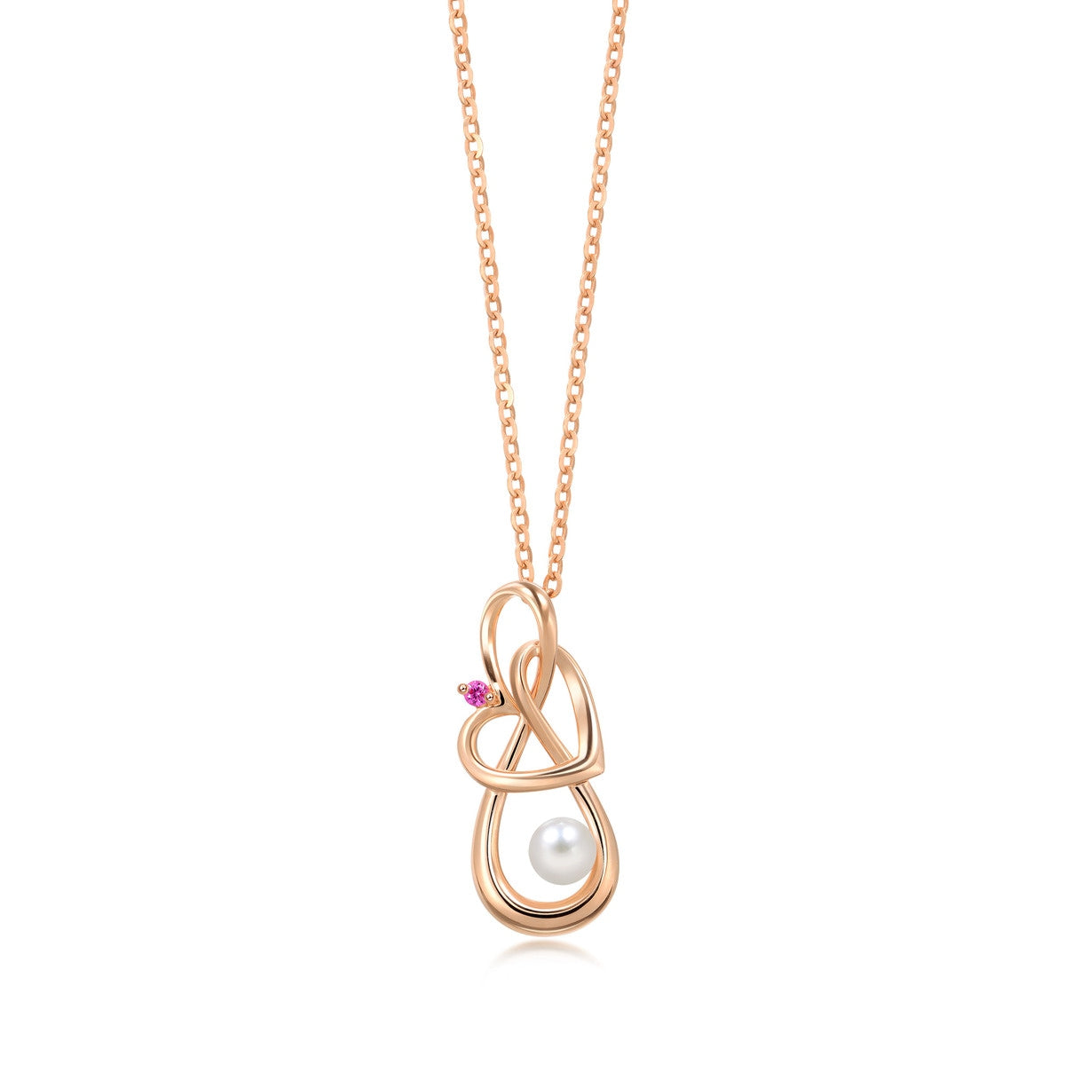 Wishes' 18K Rose Gold Akoya Pearl Pendant