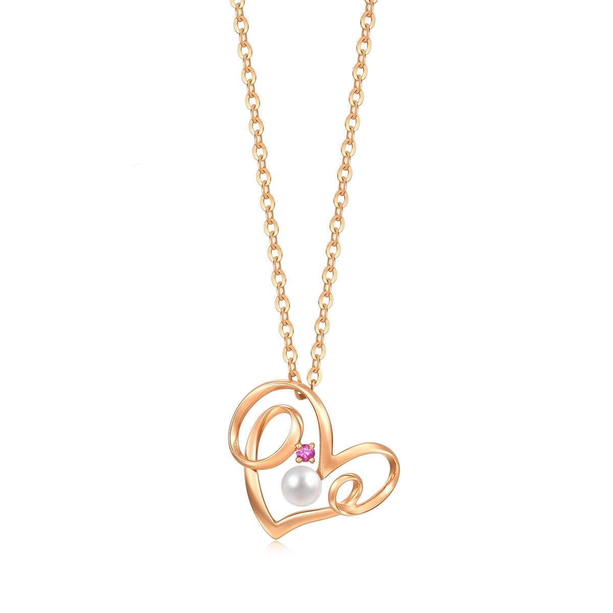 Wishes' 18K Rose Gold Akoya Pearl Pendant