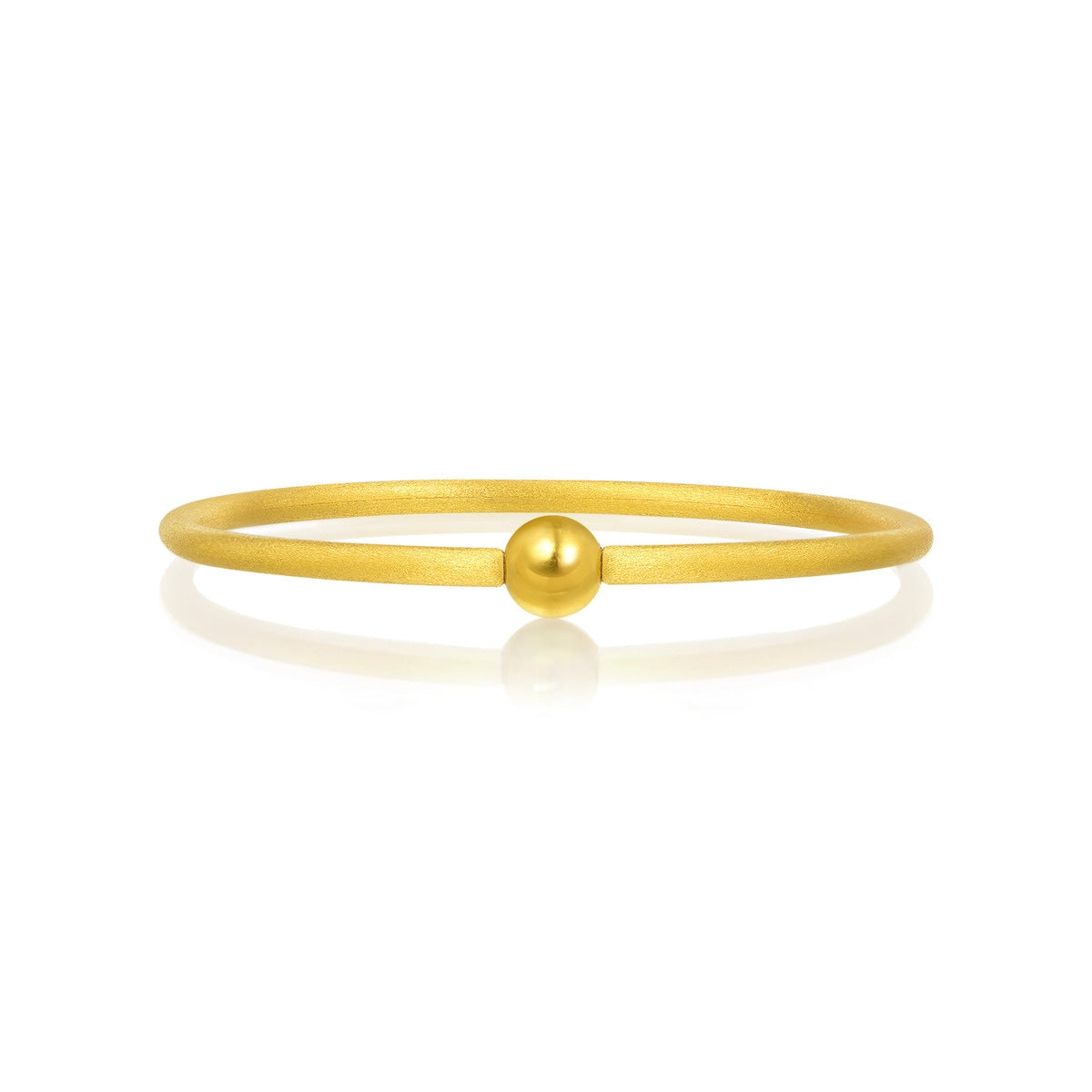 999.9 Gold Matte Bangle