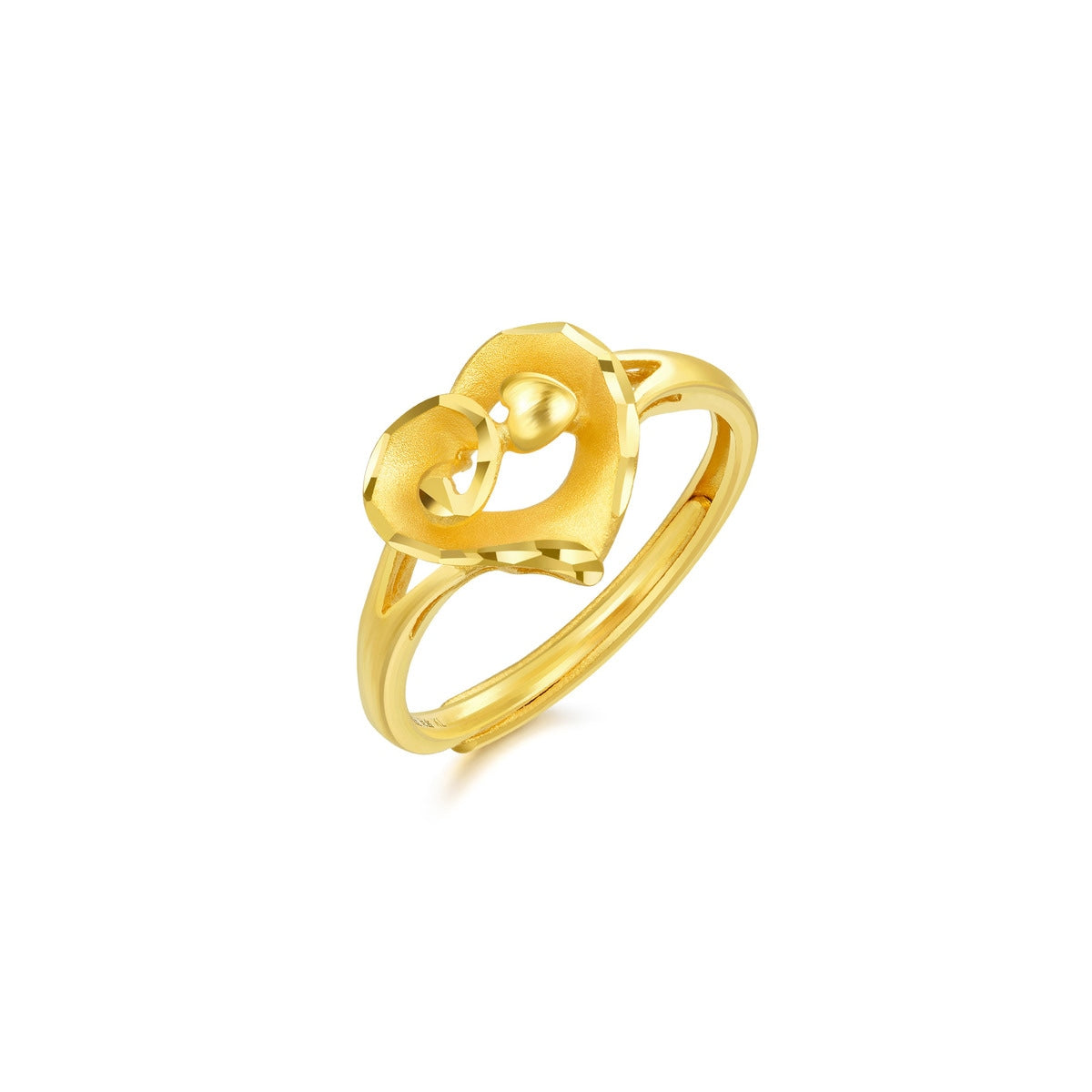 Love Symbol' 999.9 Gold Ring
