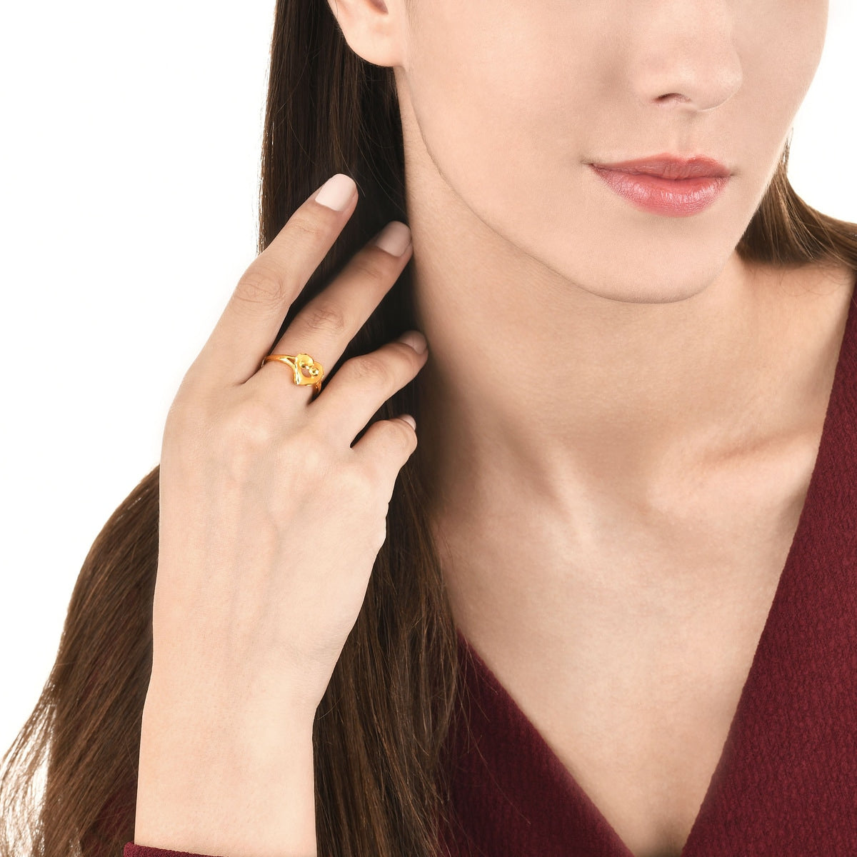 Love Symbol' 999.9 Gold Ring