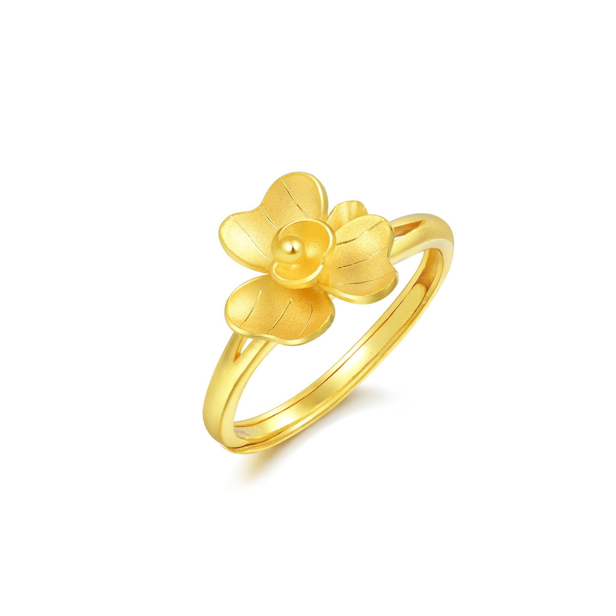 Floral' 999.9 Gold Ring