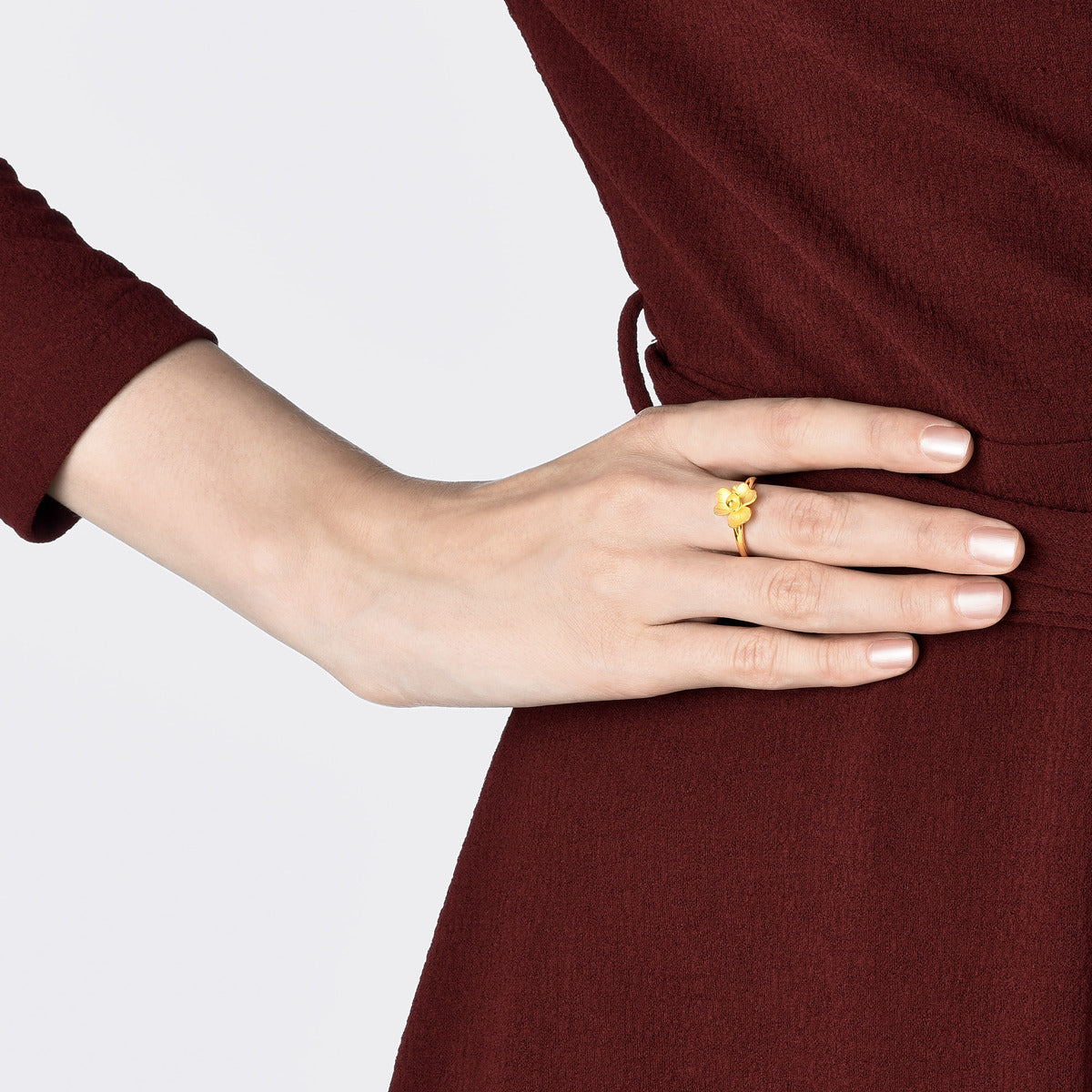 Floral' 999.9 Gold Ring
