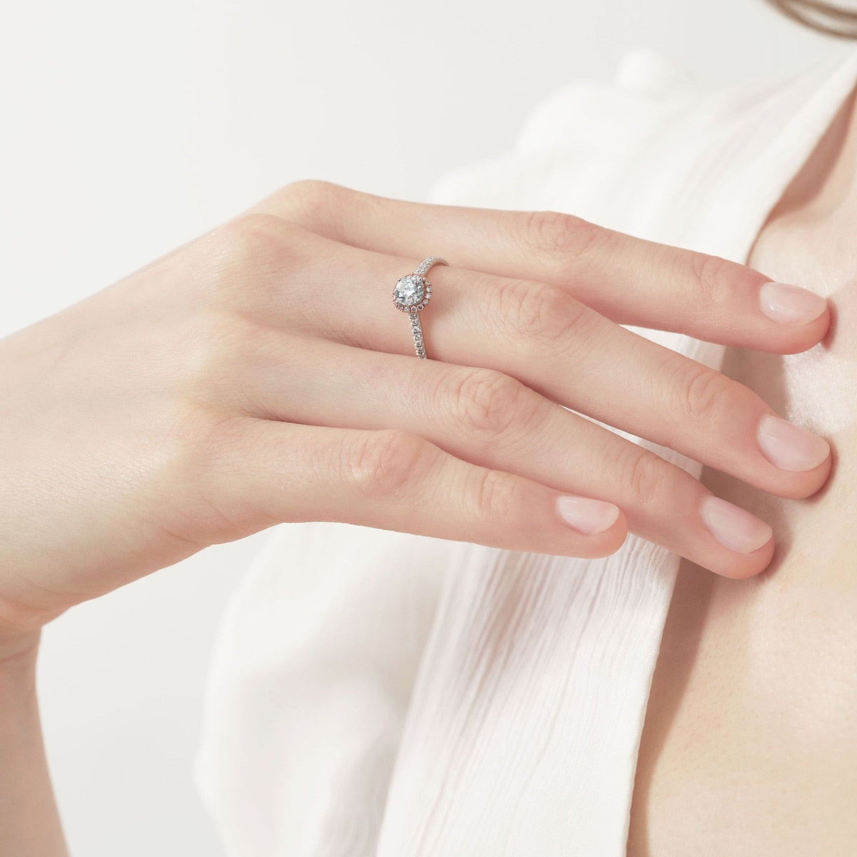 Pink Twist' 18K Gold & 900 Platinum Diamond Ring
