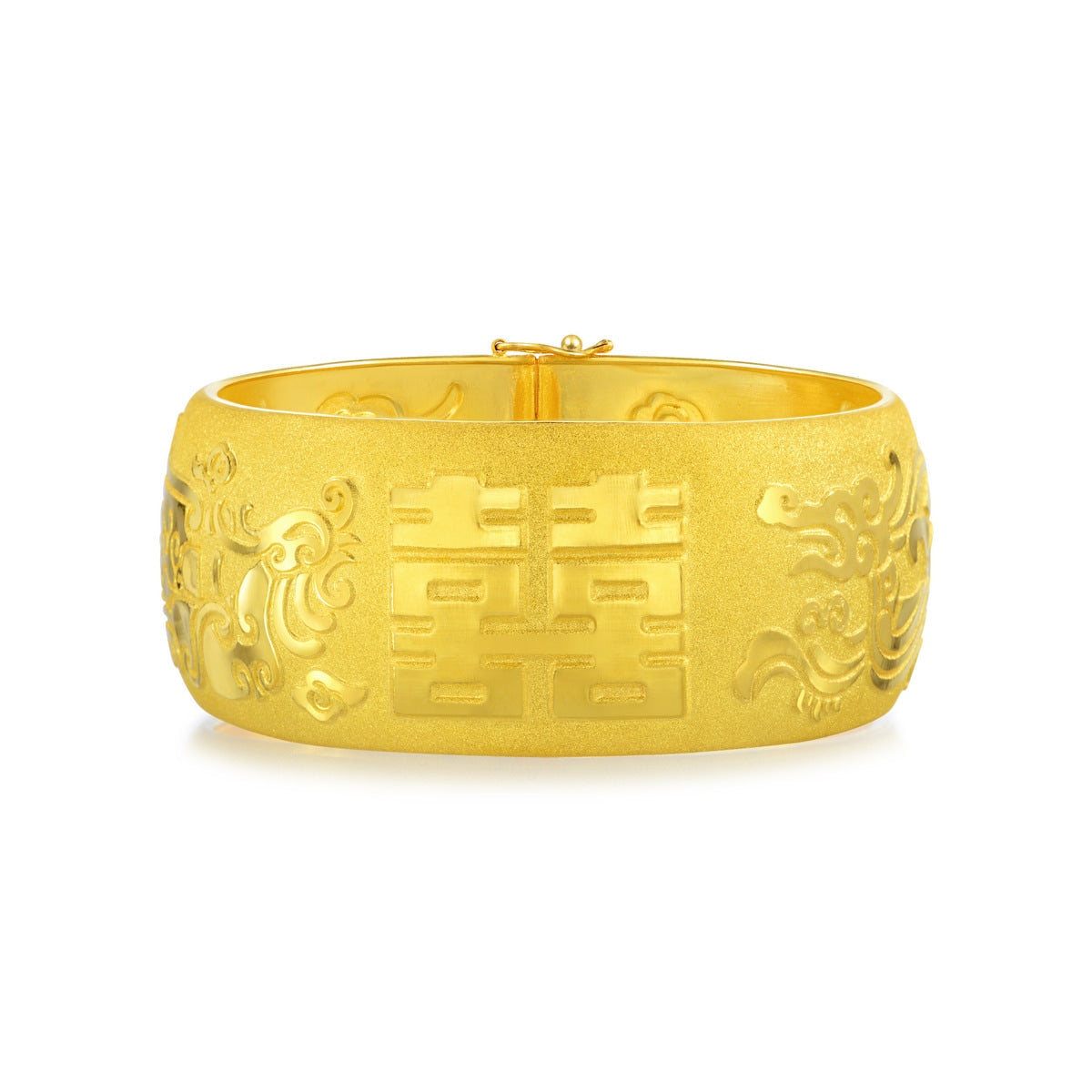 Dragon & Phoenix' 999.9 Gold Bangle