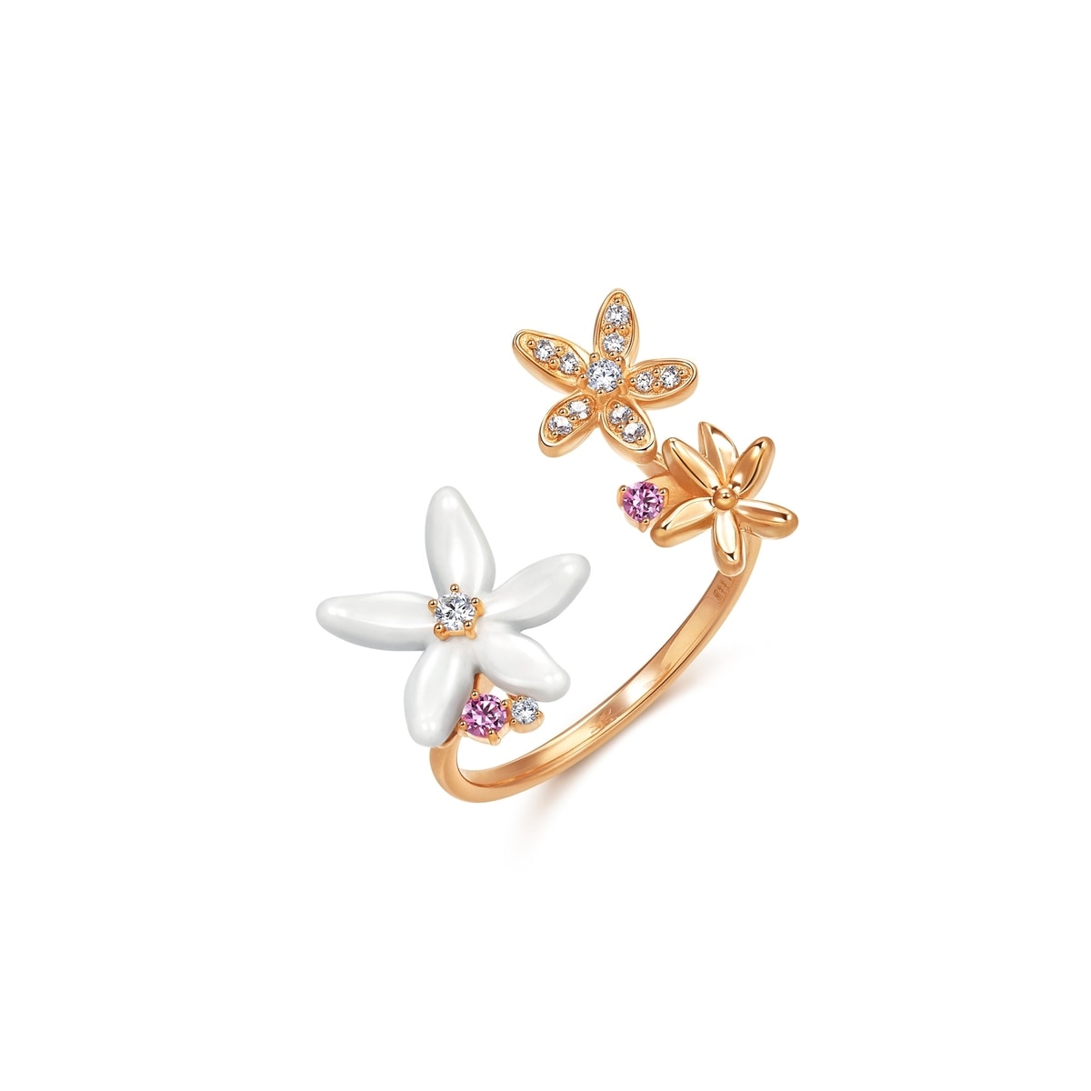 The Art of Romance' 18K Rose Gold Diamond Ring